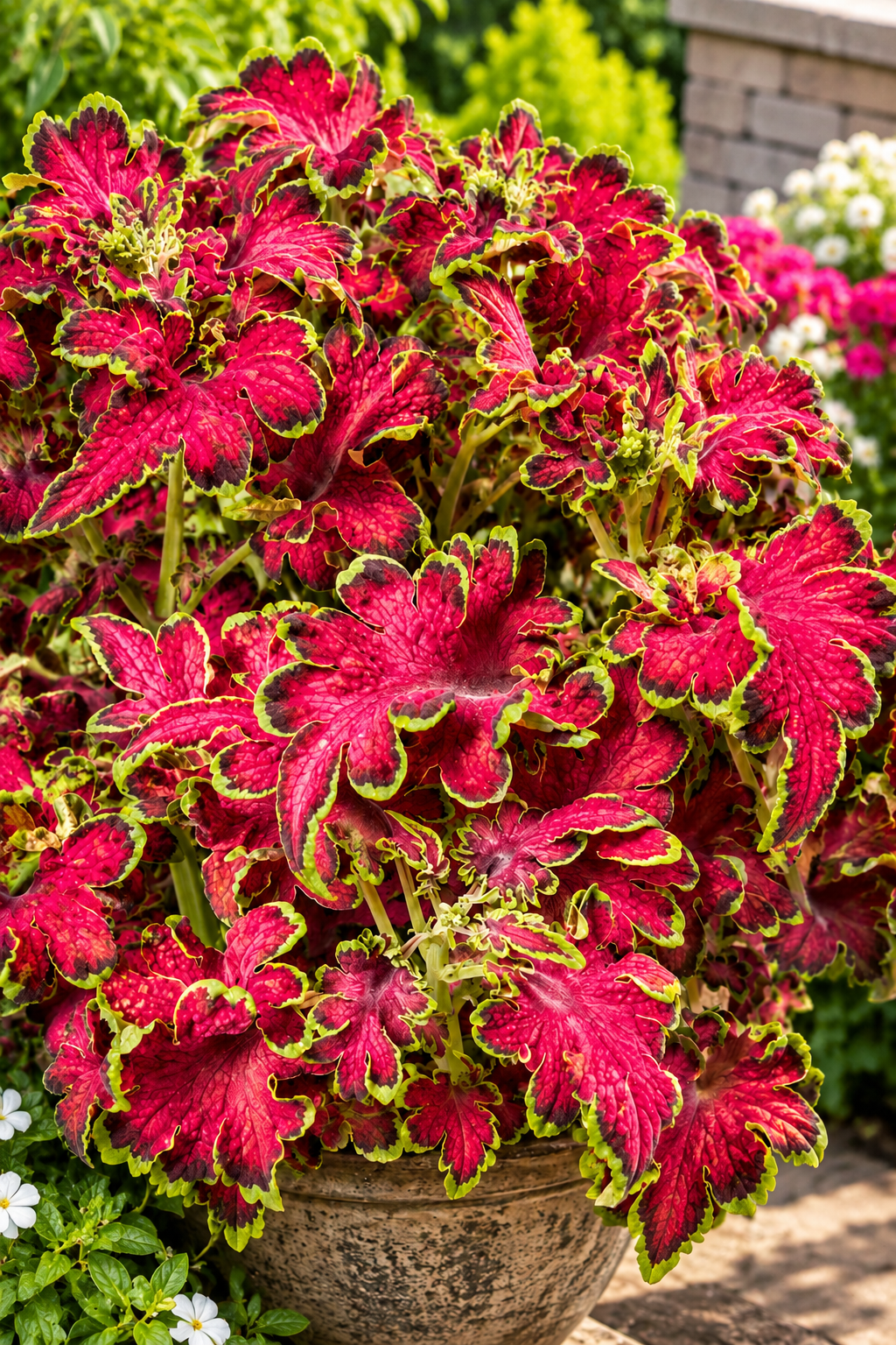 25 Pelleted Coleus Seeds Colocha Rose – Ruffled Foliage Flower Seeds