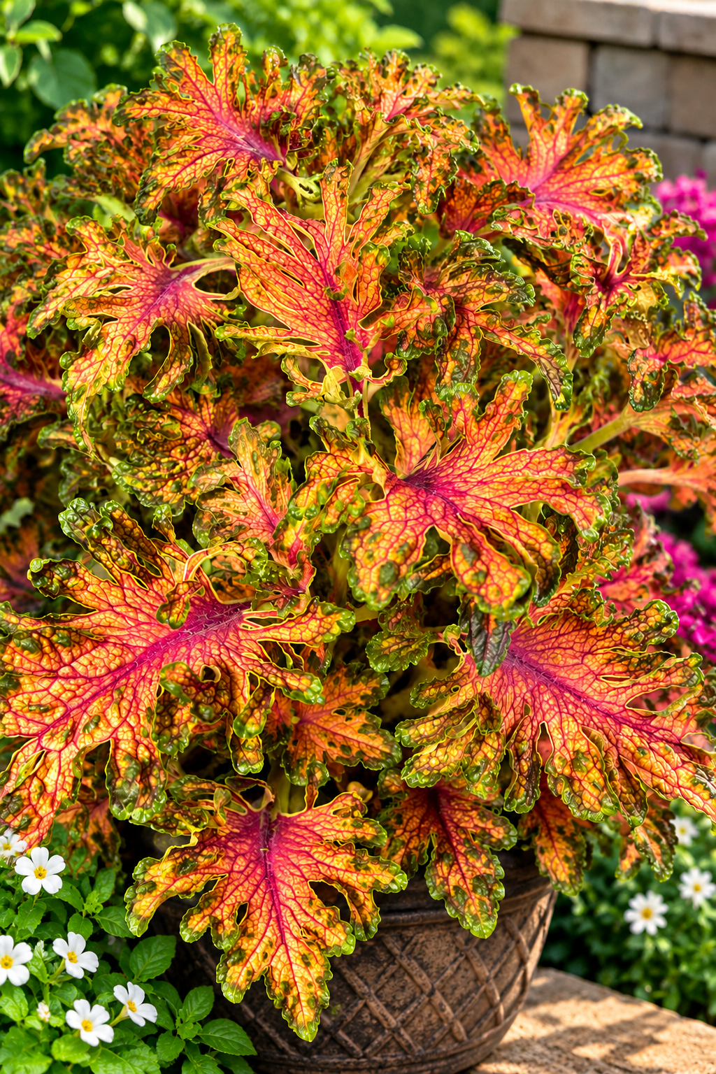 25 Pelleted Coleus Seeds Colocha Scarlet – Ruffled Foliage Flower Seeds