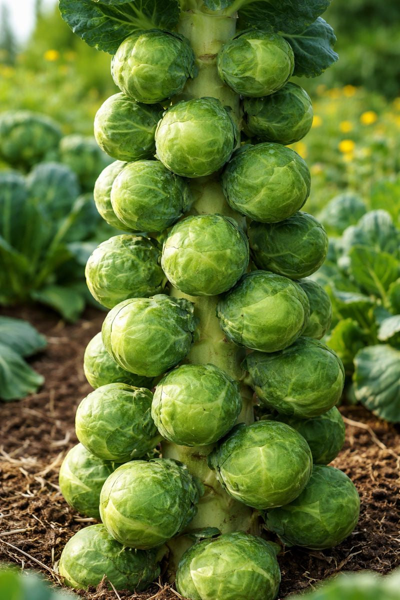 Gigantus Brussels Sprouts Seeds 50 Seeds High-Yield Garden Vegetable Seeds