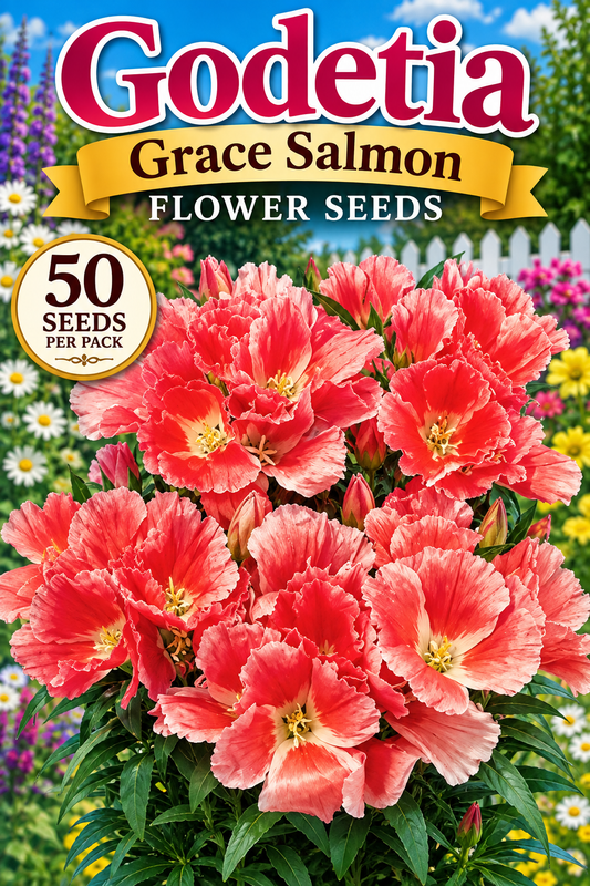 50 Godetia Seeds Grace Salmon Flower Seeds