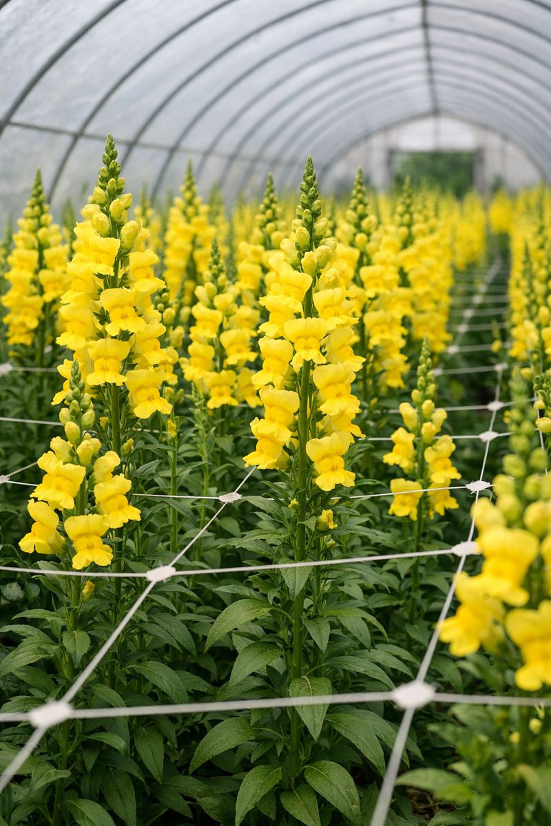 Pelleted Snapdragon Seeds Maryland Bright Yellow F1 Group 2 Cut Flower Seeds 50 Seeds