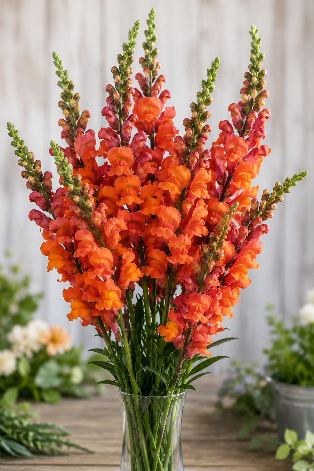 Monaco Orange Snapdragon Seeds 50 Pelleted Premium Cut Flower Seeds