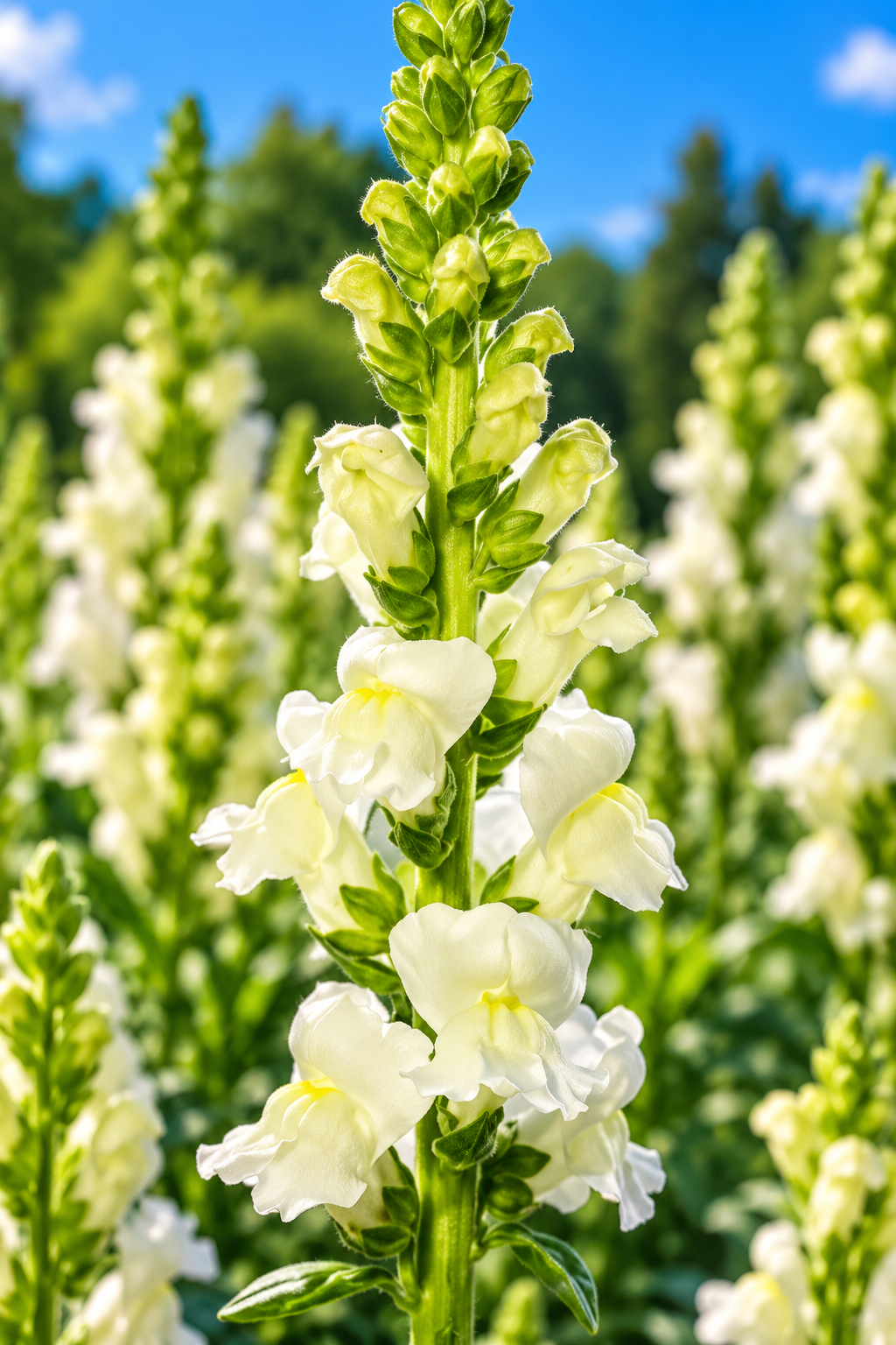 50 Pelleted Snapdragon Seeds Avignon 2 Ivory Cut Flower Seeds