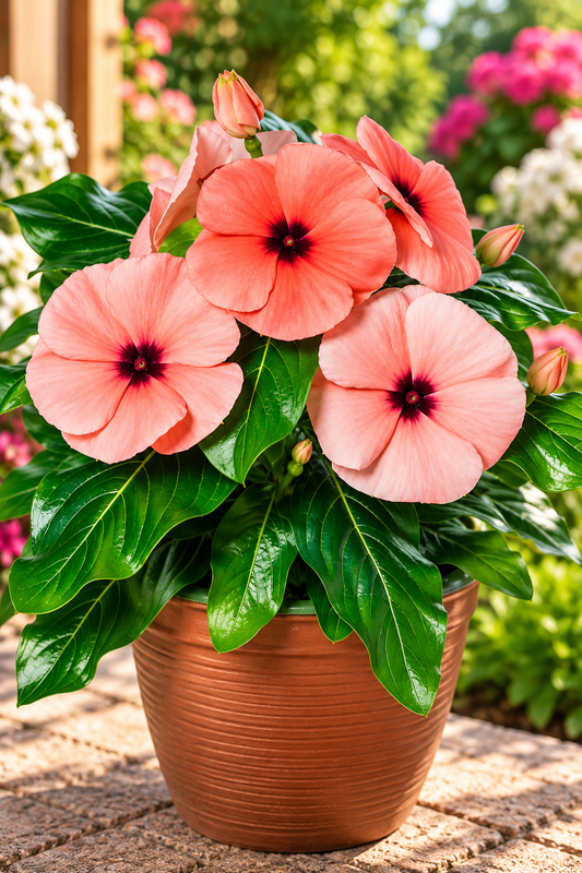 25 Vinca Seeds Blockbuster Papaya Crush Flower Seeds
