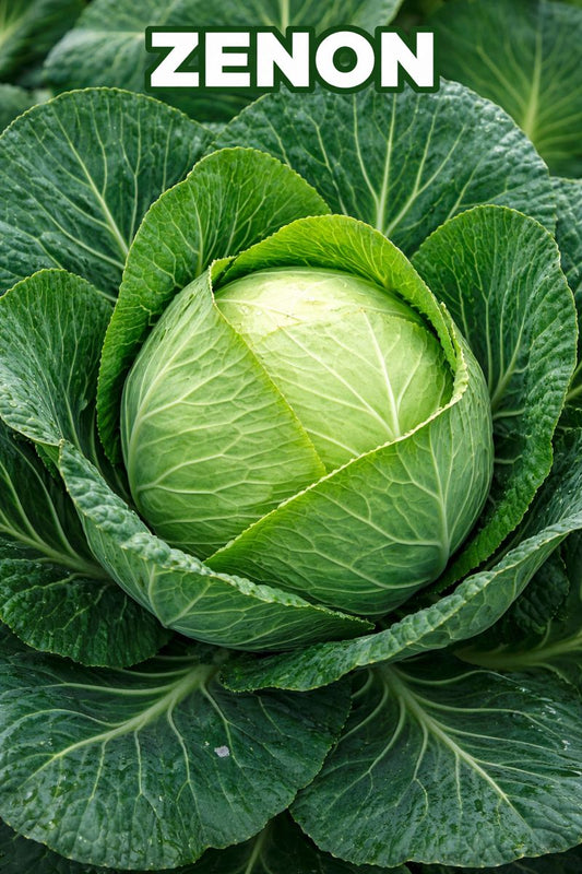 Zenon F1 Cabbage Seeds – 100 Hybrid White Cabbage Vegetable Seeds