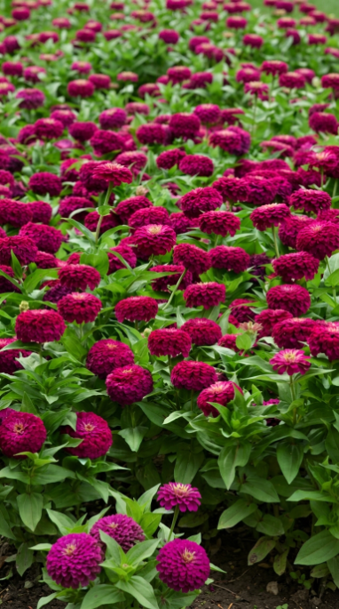 25 Zinnia Seeds Zesty Purple Flower Seeds F1 Hybrid