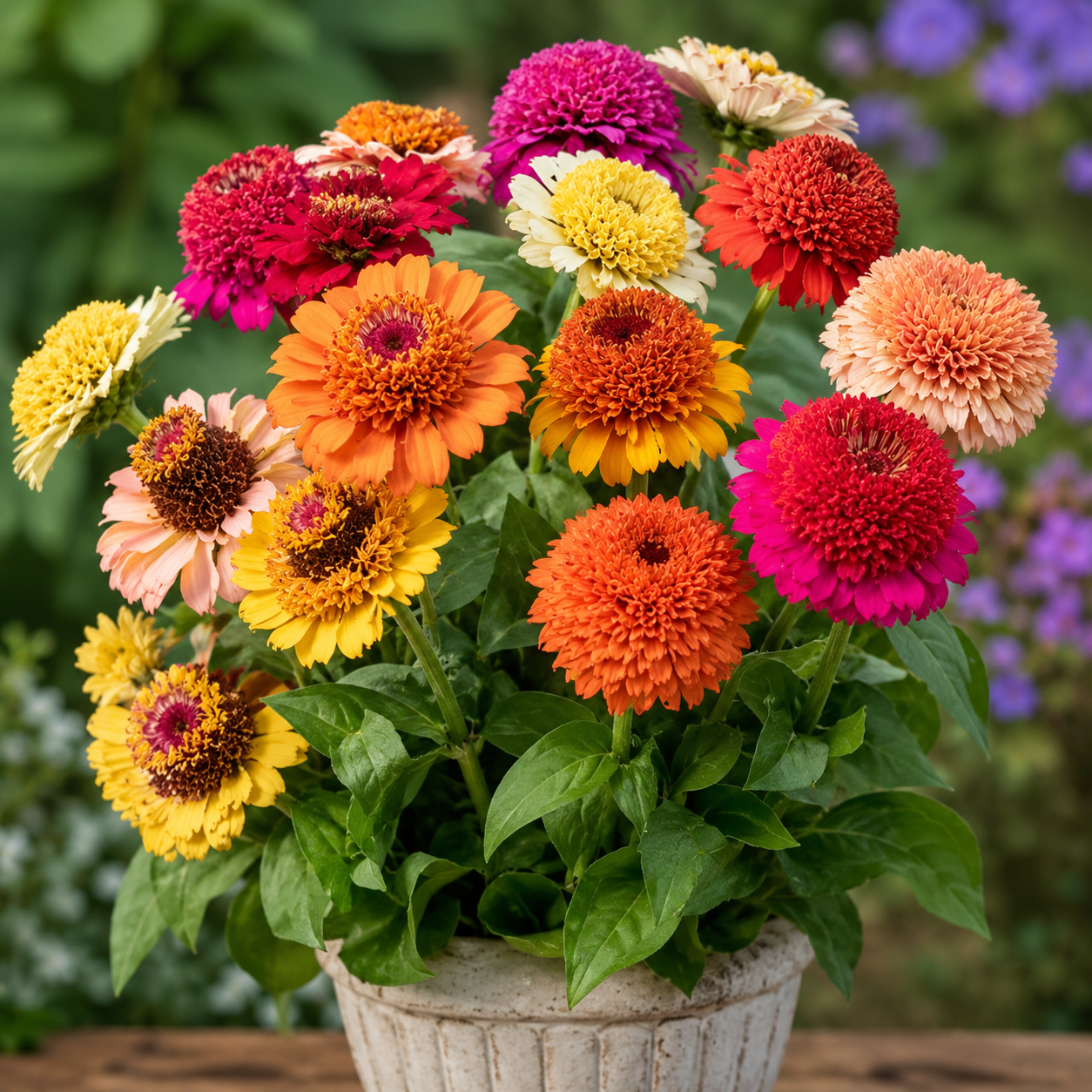 Zinnia Seeds Crestar Mix 100 Seeds Premium Cut Flower Zinnia Mix
