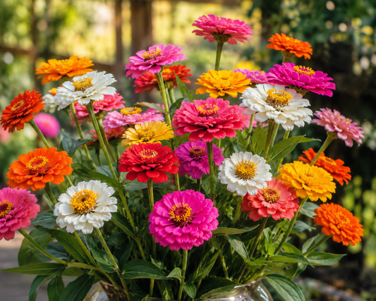 Zinnia Seeds Thumbelina Mix 200 Seeds Dwarf Zinnia Mix